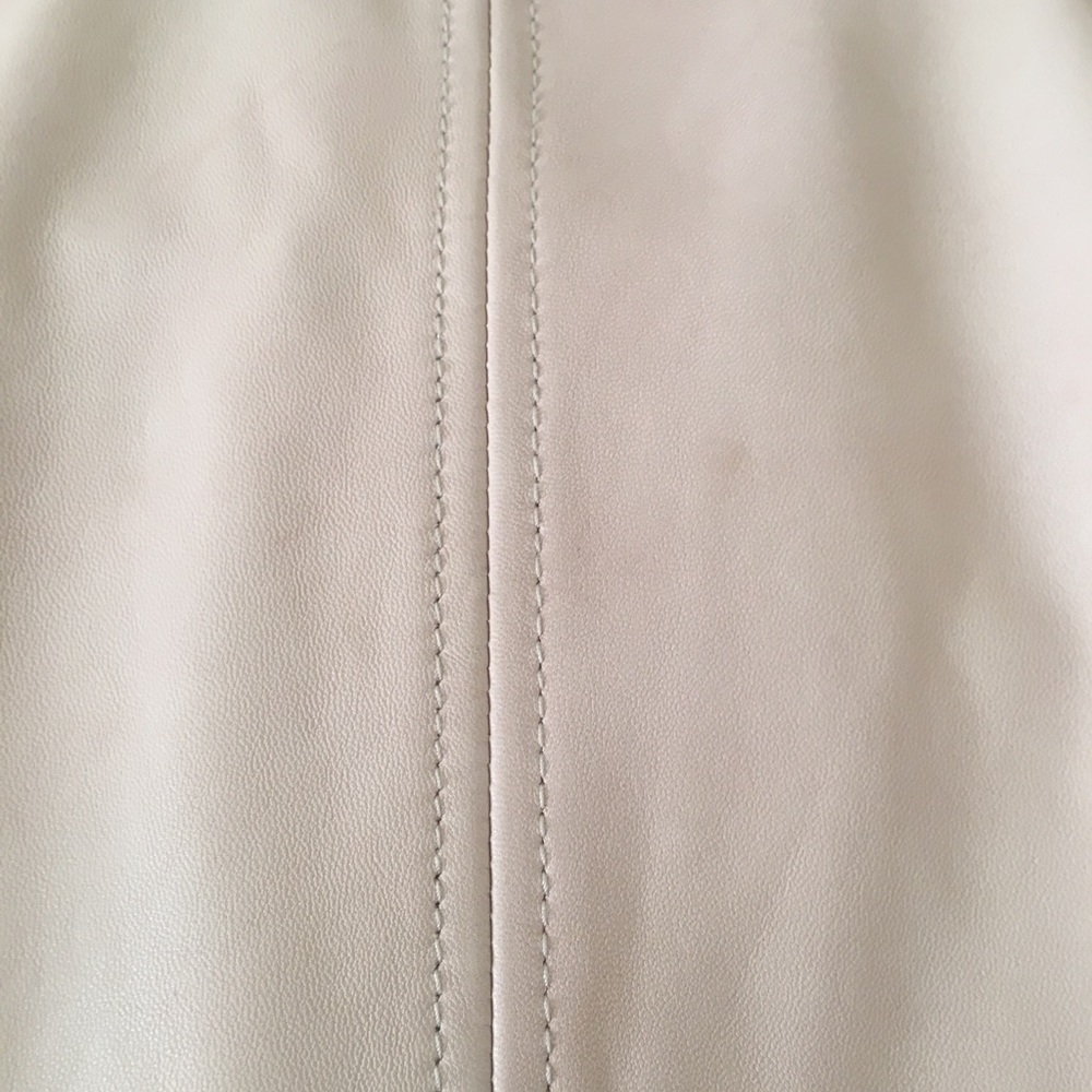 NWT Athleta Blush Leather Moto Sz XS Salt Flat Jkt - Picture 8 of 8